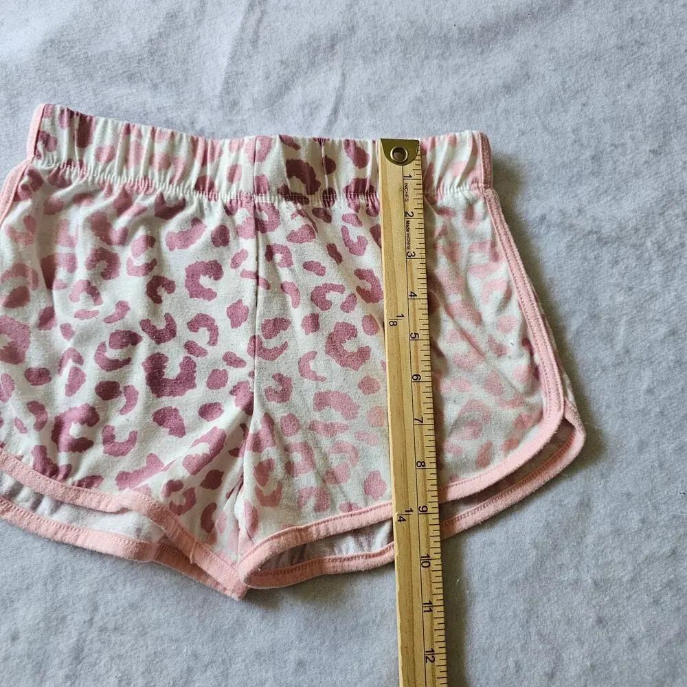 Cat & Jack Tank Top and Shorts Pajama Set in Pink Leopard Print, Size M(8)